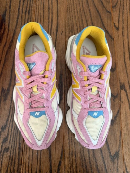 New Balance Shoes - New Balance 9060 Athletic Sneakers in Pink/Yellow